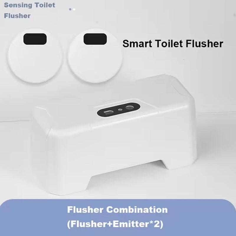 Intelligent Smart Sensor Toilet Flusher Automatic Sensor Touchless Toilet Flush for Public Use Home Bathroom
