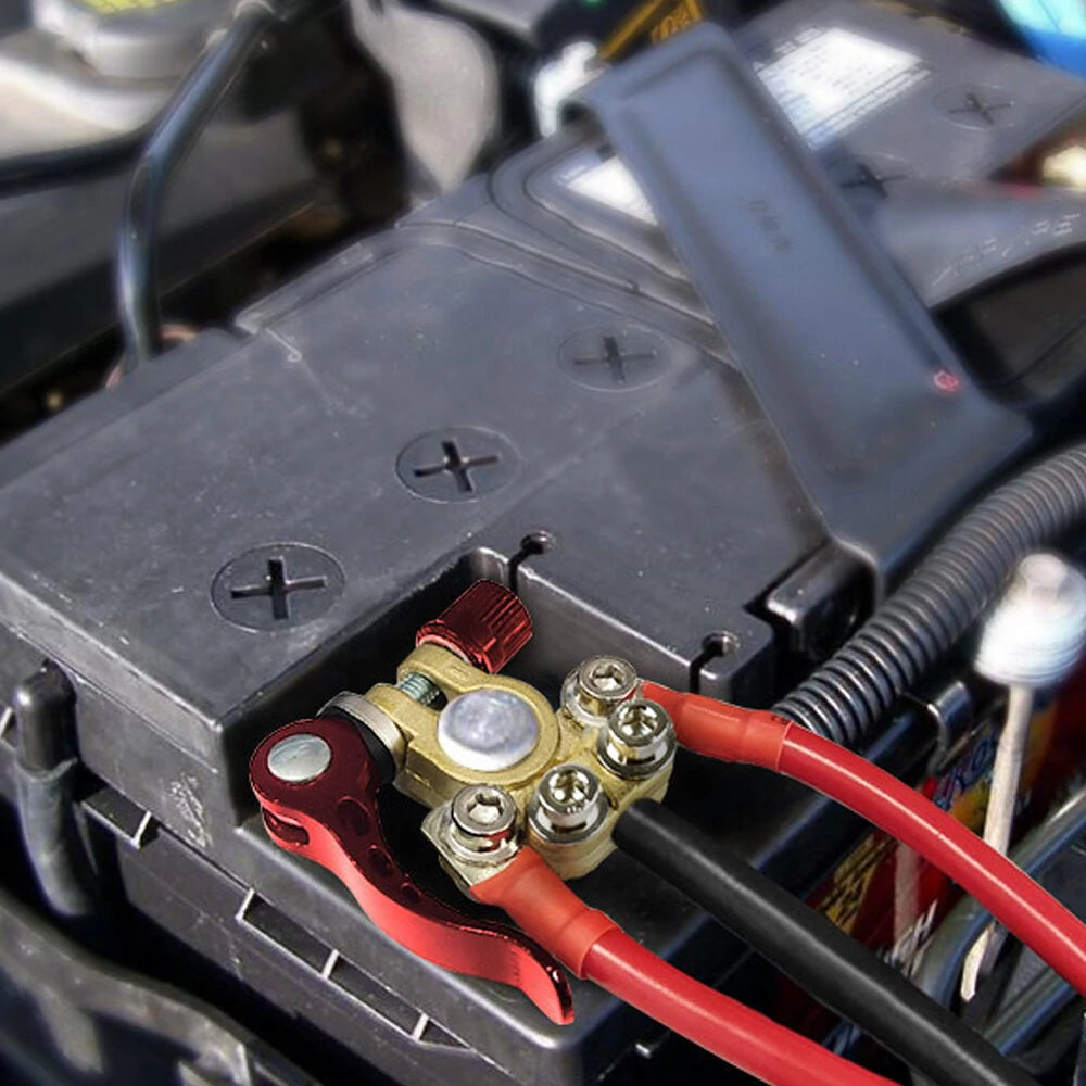 1 to 4 Quick Disconnect Car Cable Terminal Connector Battery Post Clamp Terminal Screw Connection Truck Boat