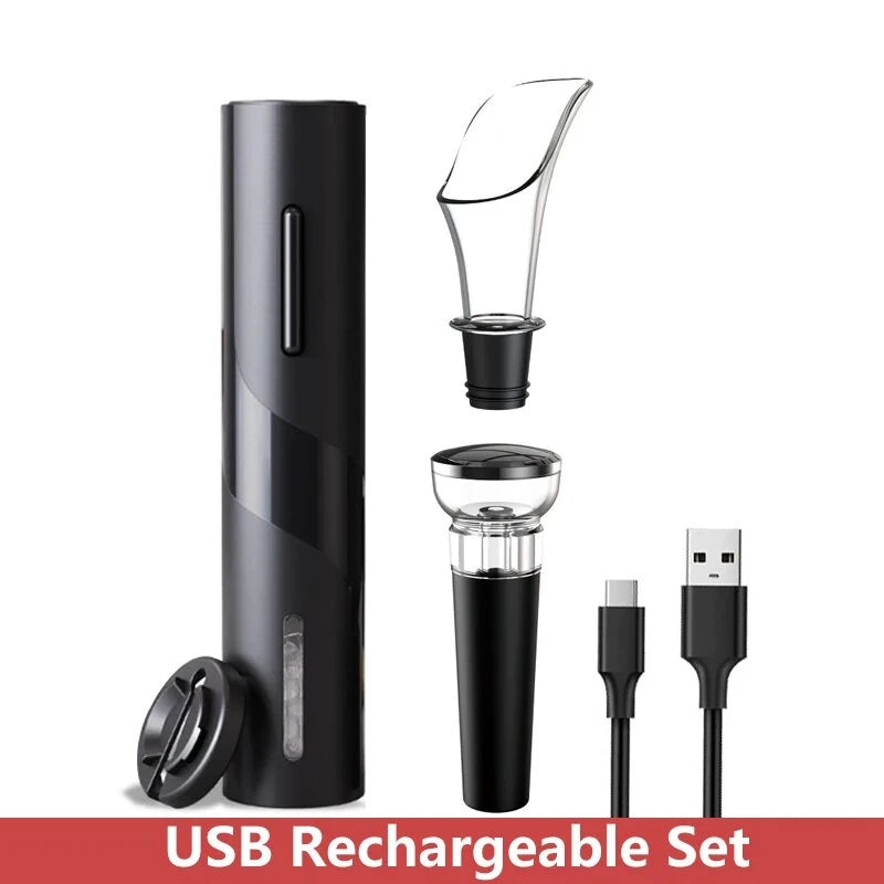 Automatic Electric Wine Openers USB Rechargeable Bottle Openers Corkscrew Wine Cap Opener