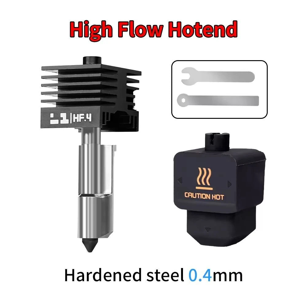 for H2D/A1/A1mini Hotend Bambu Lab H2D Hotend Kit 0.2/0.4/0.6/0.8mm Nozzle H2D High Flow Hotend Standard Flow Hot End