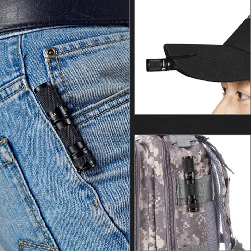 Lumintop Tool AAA 110 Lumen Pocket-sized Keychain EDC Mini Flashlight XP-G2 Led IP68 Waterproof with Reversible Clip