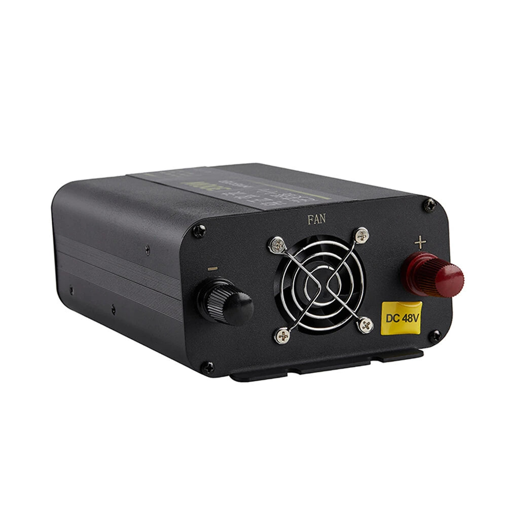 300W Pure Sine Wave Power Inverter 12V 24V to 220V AC Aluminum Alloy Case with Cooling Fan Remote Control High Efficiency 90% for Car RV Solar Overload Short Circuit Protection