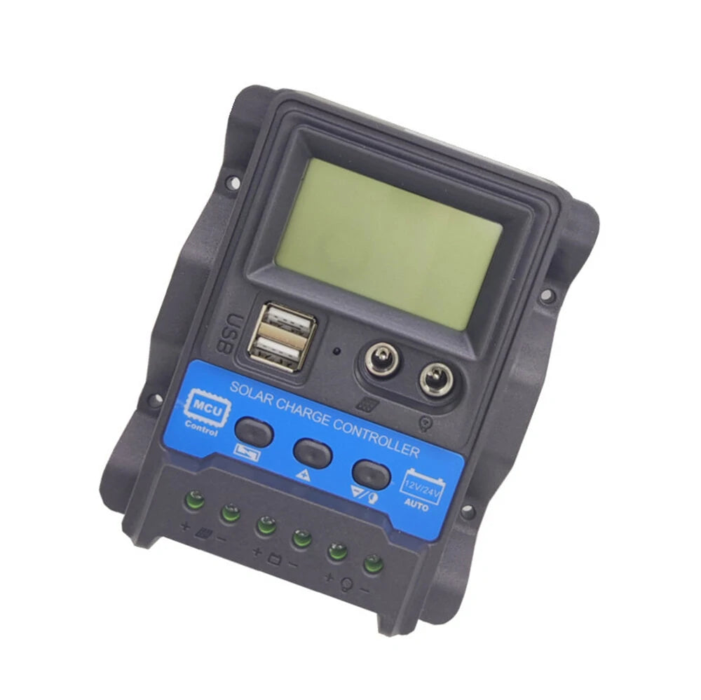 DC PWM 12V 24V 10A 20A 30A Solar Charge Controller PV Controller LCD Display Built-in Protective Function