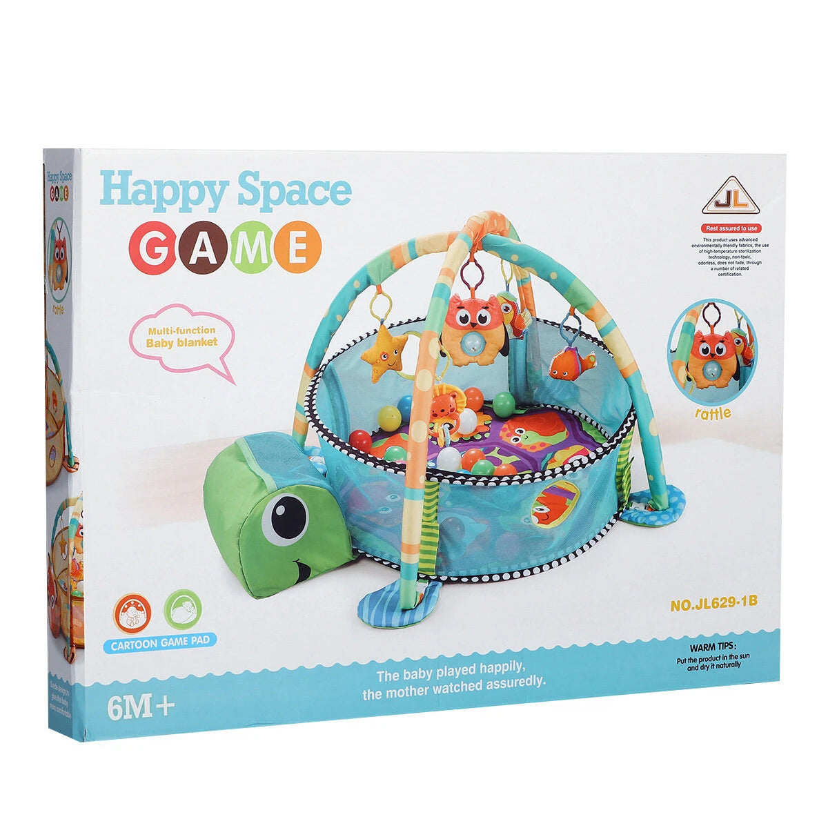 Cute Turtle Baby 3in1 Play Mat For Children Crawling Gym Mat Blanket Infant Play Rug Kid Activity Mat Baby Tapete Infant Fitness