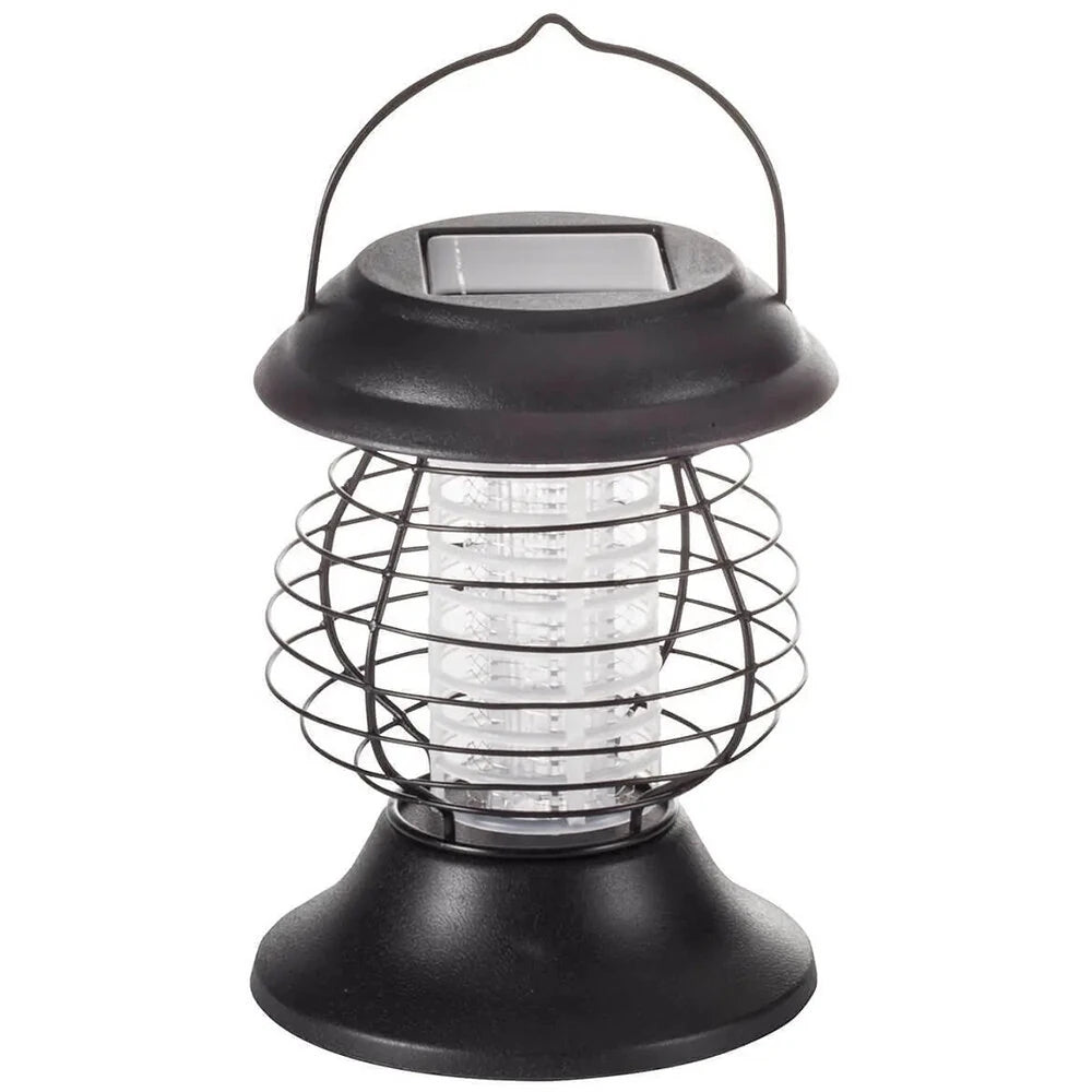 Solar Powered Mosquito Killer Lamp IP65 Waterproof Auto On/Off Portable Outdoor Bug Zapper