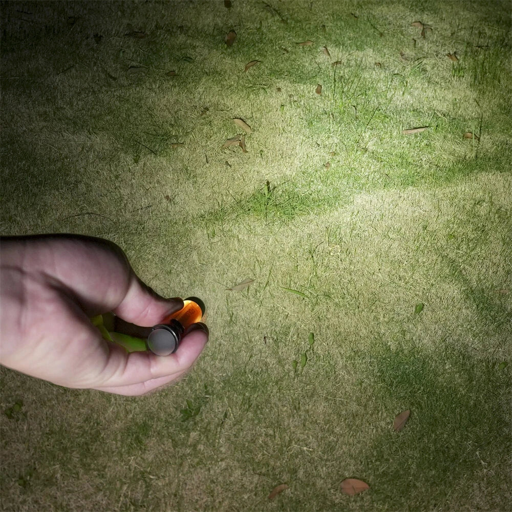 Folomov Keychain Flashlight 300LM Mini Pocket Light Outdoor Key Clip Cap Ambient LED Long Endurance Disaster Relief Emergency Light