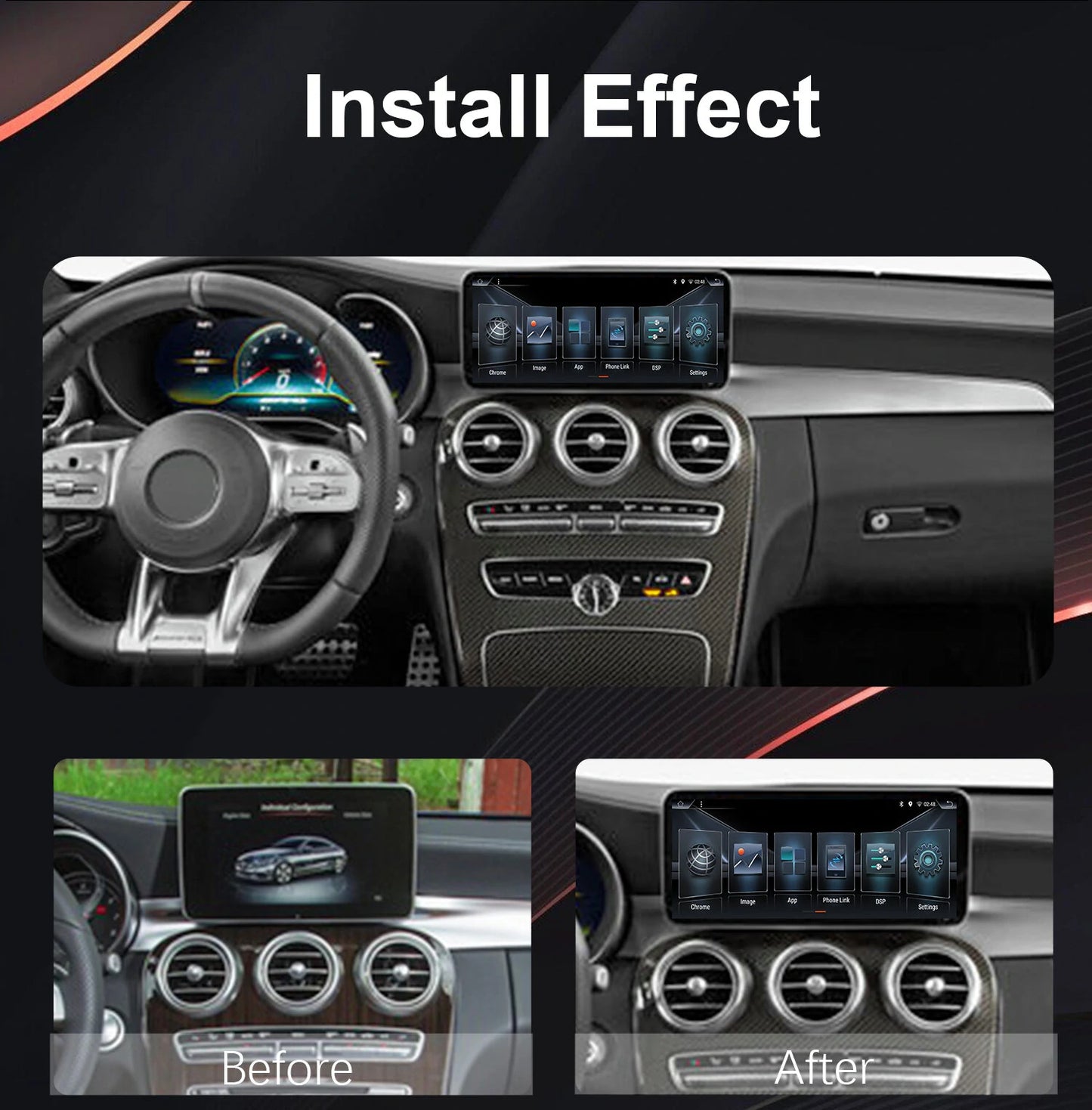 YUEHOO YH-D071 12.3 inch 2Din 360 Camera Android 12.0 Car Stereo Radio MP5 Player 2.5D IPS Screen 8 Core GPS DSP WIFI BT5.0