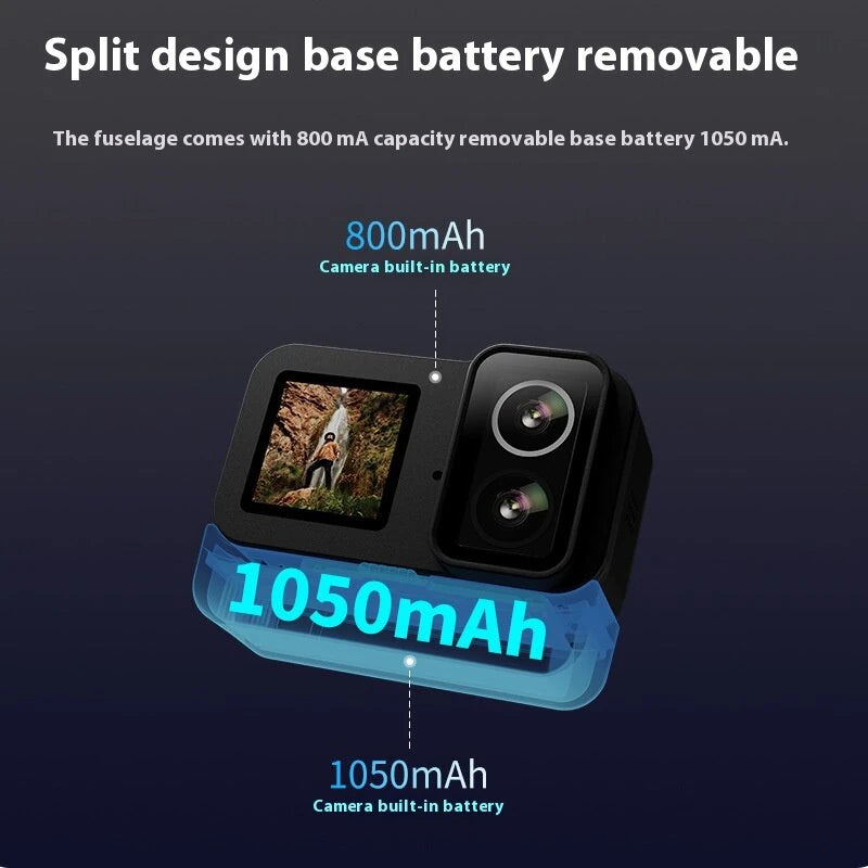 SJCAM SJ20 Extended Battery Life Version 4K HD Dual Lens Action Camera Night Vision Sports Camera Panoramic Anti-Shake Camera Outdoor Motorcycle Recorder