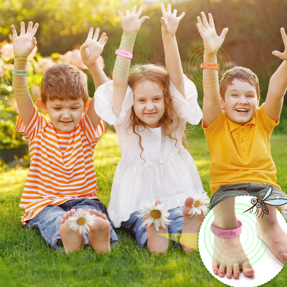 Anti Mosquito Insect Repellent Bracelet DEET Free Wrist Band Bug Repeller Mozzie