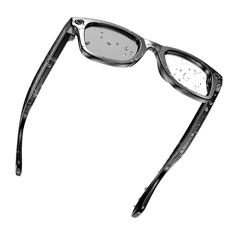 W610 AI Smart Glasses with HD Camera 8MP 32MP Interpolated WiFi bluetooth Call 3D Stereo Surround Sound Dual Noise Cancelling 35g IP65 Waterproof Smart Audio Glasses