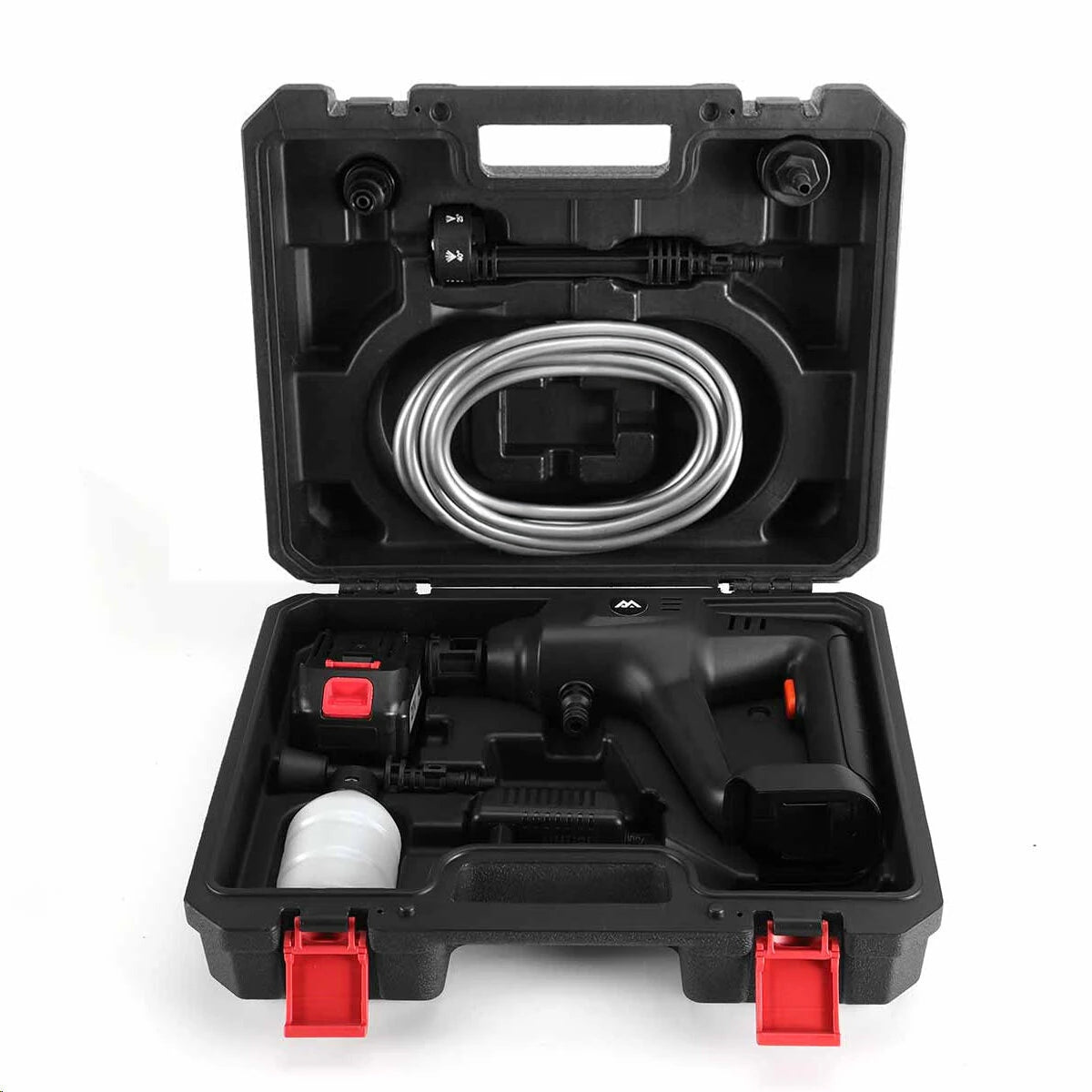 MUDIRO M-BW1 3500W Cordless Pressure Washer with 4.0Ah Batteries,220Bar 1.32 GPM Brushless Motor Portable Pressure Washer with 6 in 1 Nozzles, Power Washer for Cars, Fences, Driveways, Home, Patios