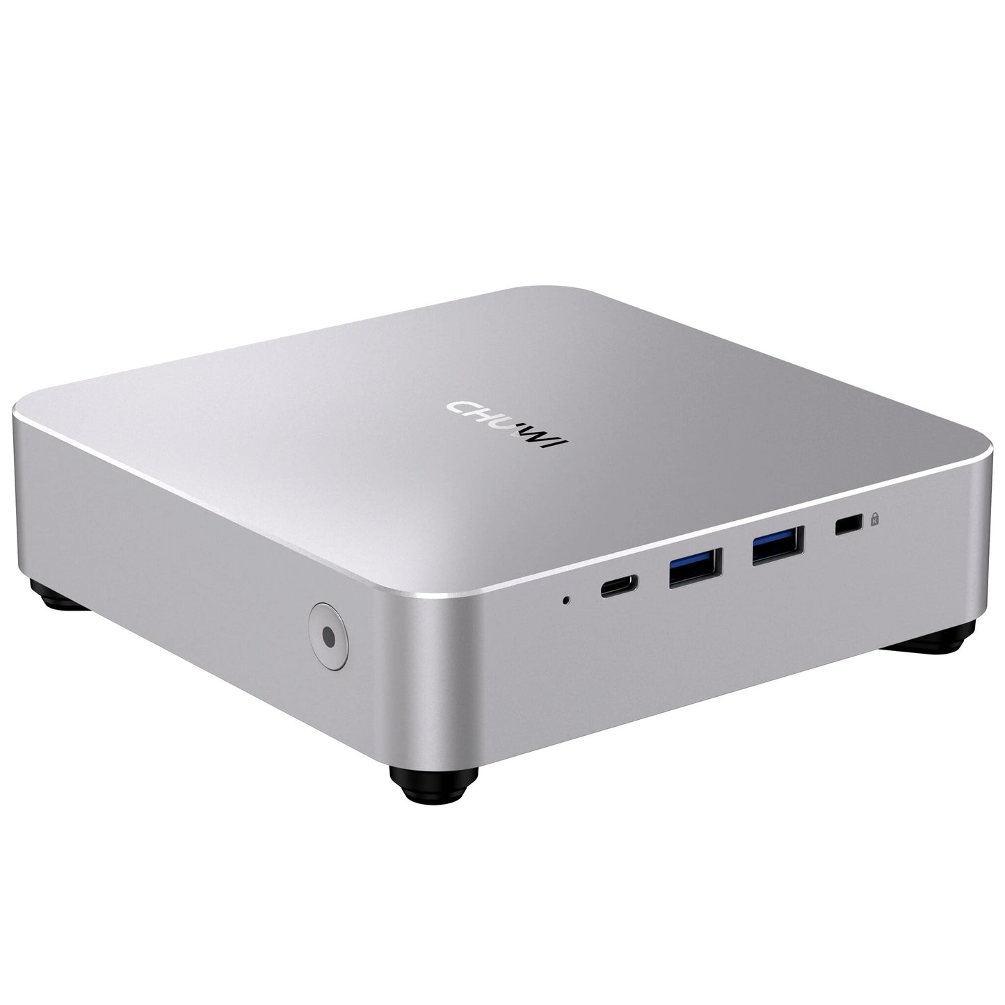 CHUWI AuBox Mini PC AMD Ryzen 7 8745HS Octa Core 16 Threads 16GB DDR5 512GB SSD WIFI6 BT5.3 Dual 2.5G LAN Quad Screen Output Mini Computer Desktop PC