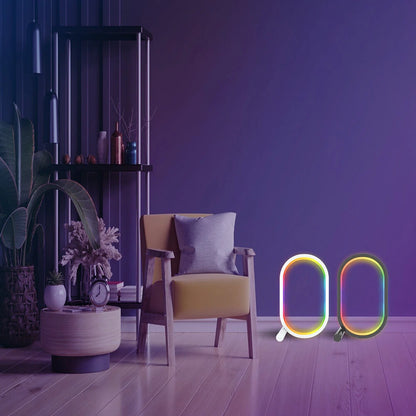 WIFI Smart LED Desktop Ambient Night Light RGBIC USB Desk Lamp with App Dimmable Color Change for Bedroom Game Room Study