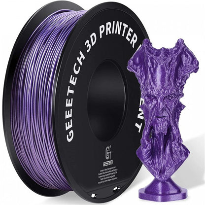 Sparkly Purple PLA 3D Printer Filament 1.75mm 1kg Glitter Effects High Compatibility 180-210 Printing