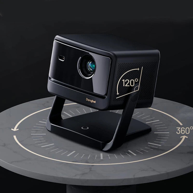 [EU Direct] Dangbei DBOX02 Pro 3D 4K Laser Projector 2000 ISO Lumens Android TV with Auto Focus Keystone Dual 12W Speakers Built-in Stand for Home Cinema Entertainment