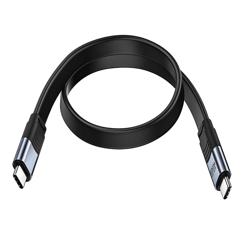 USB4 Full Function Flat Data Cable 40Gbps Data Transfer 240W PD Fast Charging 8K Video Output Thunderbolt4 Compatible Cables
