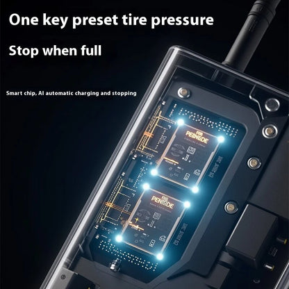 150PSI Portable Car Air Pump Electric Car Tire Car High Pressure Digital Display Inflatable Pump Built-in LED Light