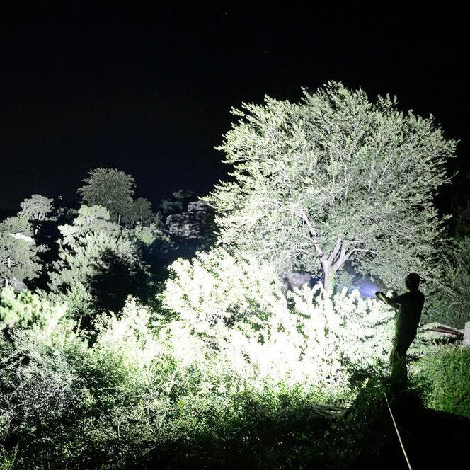 LUMINTOP GT4695 Pro 20000 Lumens High Powered LED Flashlight with Large Capacity 32000Mah 46950 Battery Power Bank, 520M Strong Light LED Torch Outdoor Powerful Search Light