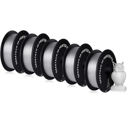 Geeetech PETG 3D Printer Filament 1.75mm 5kg High Accuracy Clog-Free Bubble-Free Vacuum Sealed Compatible with FDM Printers