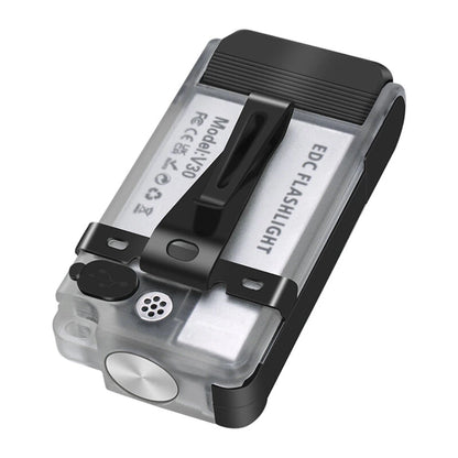 SEEKNITE V30 1000LM EDC LED Keychain Flashlight Power Bank UV Magnetic Beep Clip USB-C Rechargeable Camping Fishing Emergency Alarm Torch