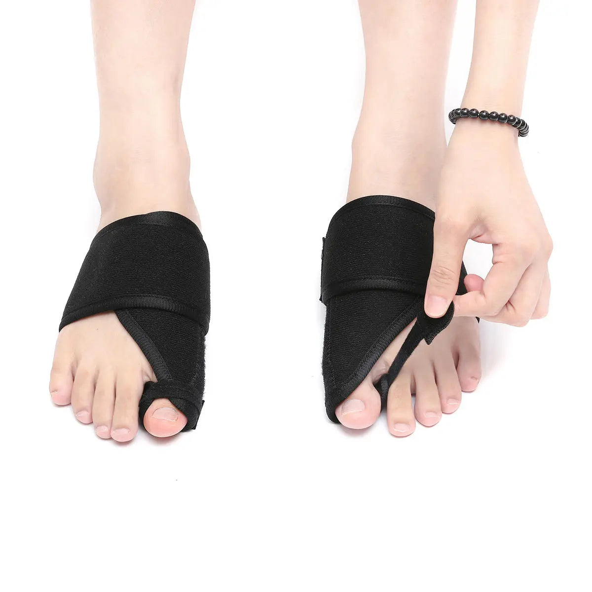 1 Pair Toe Valgus Separators Correction Belt Sports Fitness Toe Protection Belt