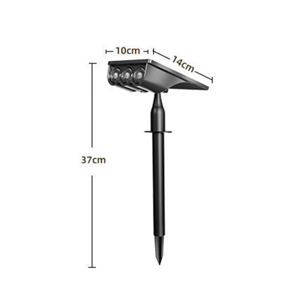 Elfeland Solar Powered LED Lawn Light Spotlight Wall Mounted & In-Ground IP65 Waterproof Outdoor Pathway Light Landscape Lighting