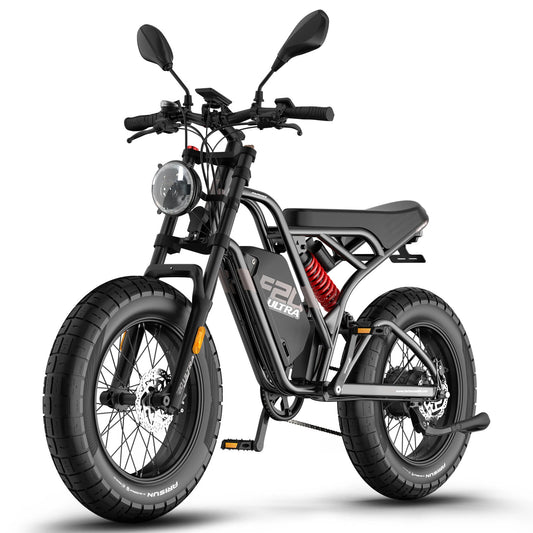 [EU Direct] FAFREES F20 ULTRA Electric Bike 48V 25AH Battery 750W Motor Recommended Top Speed 25KM/H 20*5.0inch Tires Mechanical Brakes 120-140KM Max Mileage 130KG Max Load Electric Bicycle