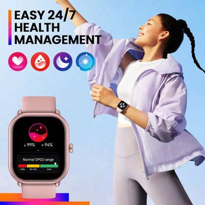 [World Premiere]New Zeblaze GTS 3 Pro Ultra-big HD 415*505pixels AMOLED Screen HiFi Bluetooth Phone Calls Health and Fitness Tracking Smart Watch
