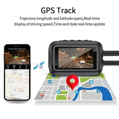 Motorcycle DVR 3.0 inch IPS Dual 1080P Full HD Full Body Waterproof Moto Camera WiFi GPS Dash Cam Front Rear Driving Video Recorder