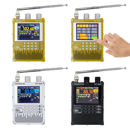 TEF6686 Full Band DP666 Shortwave Radio ESP32 FM/LW/MW/SW High Sensitivity Radio with 2.8 inch IPS Touch Screen