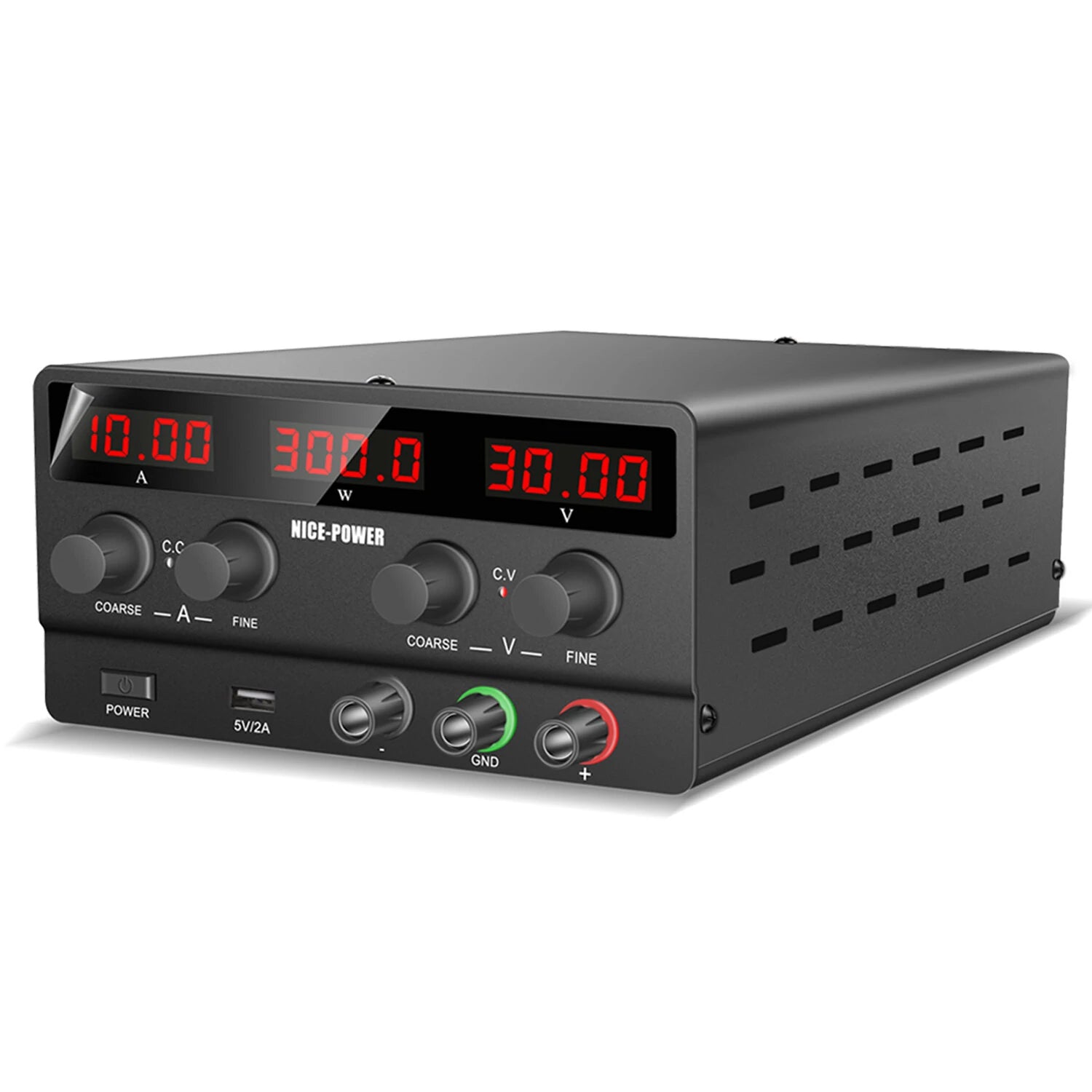 NICE-POWER SPS-H Professional Four-Digit Display Power Supply Adjustable Voltage Current Control USB Output 5V2A Precision Control Compact Design Ideal for Various Charging Needs