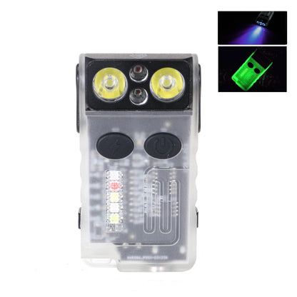 Astrolux E1 1000 Lumens EDC Keychain Flashlight with Sound Alarm RGB Light 1100mAh 180 Rotation Mini Tactical LED Floodlight Type-C USB Fast Chargring IP67 Powerful Work Lamp for Outdoor Protection, Walking, Running, Hiking and Camping