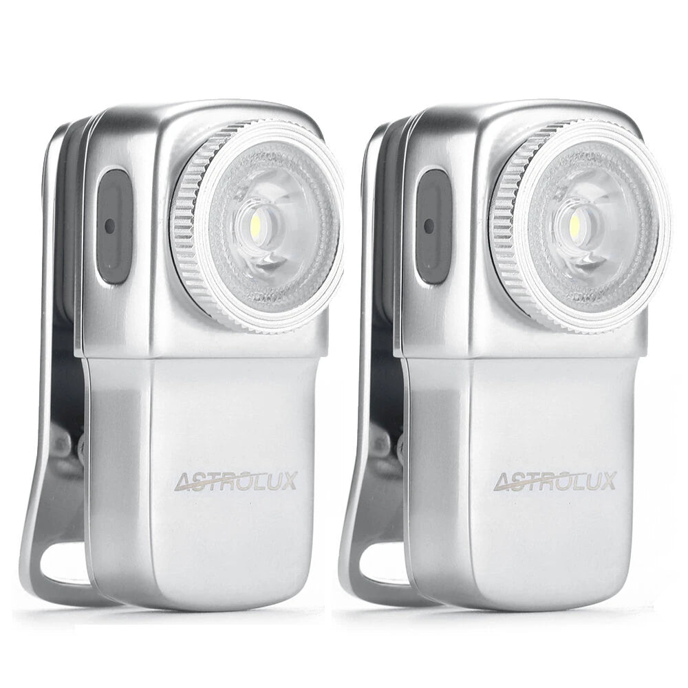 Astrolux CP01 Rechargeable EDC Flashlight 250 Lumens Dual Sources Compact Pocket Clip Light Convenient USB C Charging Magnetic Flash Lights with Memory Mode Lockout Design Beacon Mode for Working, Cycling, Emergency, Signaling Tool