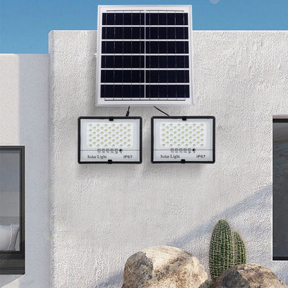 77LED~410LED Solar Floodlight With Remote Controller Outdoor Garden Security Light
