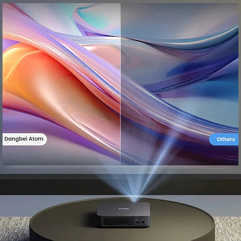 [EU/BR/AU Direct] Dangbei Atom First Google TV Laser Projector 1200 ISO lumens 1080P FHD Portable Projector ALPD Dolby Audio Built-in Dual 5W Speaker Auto Focus Keystone Correction Home Theater Beamer