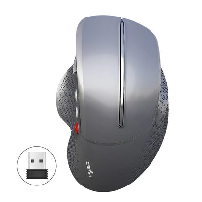 HXSJ T32 2.4G Wireless Vertical Gaming Mouse 1200-4800 DPI Aluminum Side Roller 6 Keys Ergonomic Design Anti Mouse Hand Gamer Mice for PC Laptop Computer