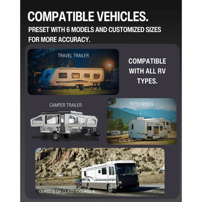 Xparkle Smart RV Leveling System bluetooth Wireless Control RVS01 Real-Time Precise Leveling Measurements Advanced Wireless Camper Leveler