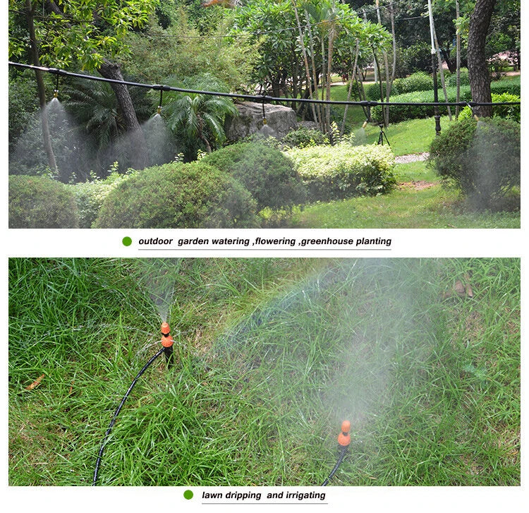 10pcs Adjustable Dripping Sprinkler Water Irrigation System Outdoor Cooling Greenhouse Planting Garden Flowering