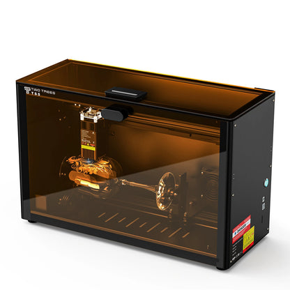 [EU Direct]TWO TREES TS5 4-in-1 Rotary Laser Engraver 10,000 mm/min Engraving Speed Eye Protaction Enclosed Design Laser Machine for Cups Rings Balls