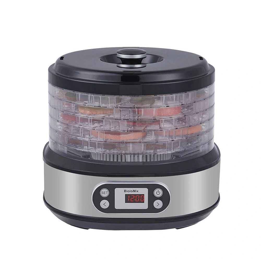 [EU Direct] BioloMix 6 Trays Food Dehydrator Fruits Dryer with Digital LED Display For Jerky, Herbs, Meat,Vegetable