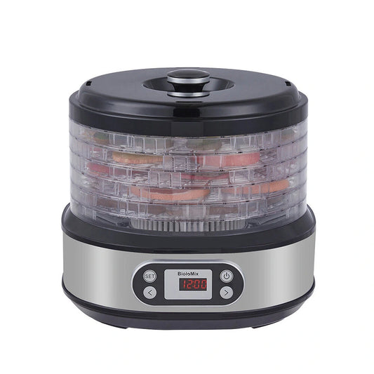 [EU Direct] BioloMix 6 Trays Food Dehydrator Fruits Dryer with Digital LED Display For Jerky, Herbs, Meat,Vegetable