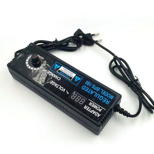 Adjustable Voltage Adapter 3-24V5A 120W Clear Display Screen High Efficiency 100-240V AC Input Premium 22-Wire Cable Ideal Power Solution for Various Devices Selectable Plug Type