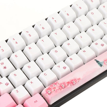 72 Keys Young Girl PBT Keycap Set OEM Profile Sublimation Custom Keycaps for Mechanical Keyboards