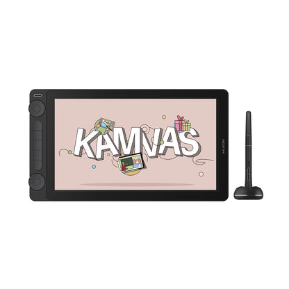 HUION Kamvas 13 Gen 3 Drawing Tablet with Display 2024 13.3 Inch Anti-Glare Glass Drawing Tablet with PenTech 4.0 16384 Pen Pressure 5 Push Buttons Dual Dial Perfect for Designers Artists