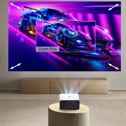 ThundeaL TD85W Portable Full HD 1080P Android 12 Projector 14000 Lumens WiFi 6 & bluetooth-Compatible Auto Focus Keystone Correction Home Theater Built-in 5W Speaker Mini Smart Projector