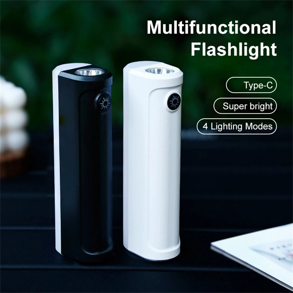 Mini Multifunction Flashlight Strong Light Rechargeable Super Bright LED Light Portable Travel Car Multi-function Light