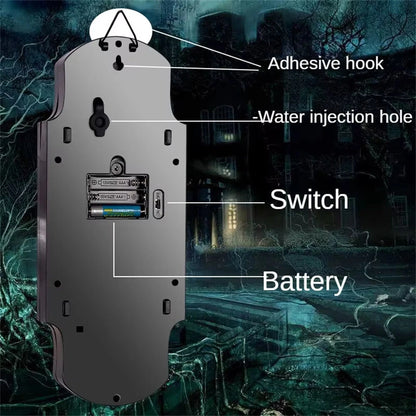 Elfeland Halloween Spooky Doorbell Sensor Spray Door Lock Luminous Audible Touch Sound Induction Venue Layout Haunted House