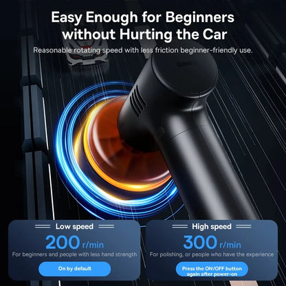 Baseus Lite Car Polishing Machine Cordless Mini Electric Polisher Polish Waxing Car Waxer With Adjust Speed For Car Home