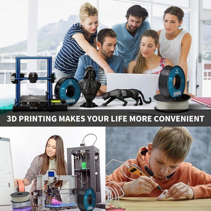 Geeetech ABS Black 3D Printer Filament 1.75mm 1kg/roll High Strength Heat Resistant