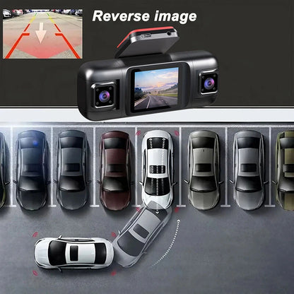 2Inch IPS Screen Dash Camera 4 Channel 1080P HD Driving Recorder Loop Recording G-Sensor Wide Angle Coverage